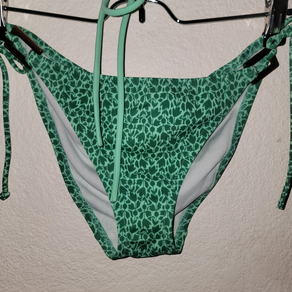 Victoria's Secret Mint Green Paisley & Animal Print String Bikini - Picture 2 of 6